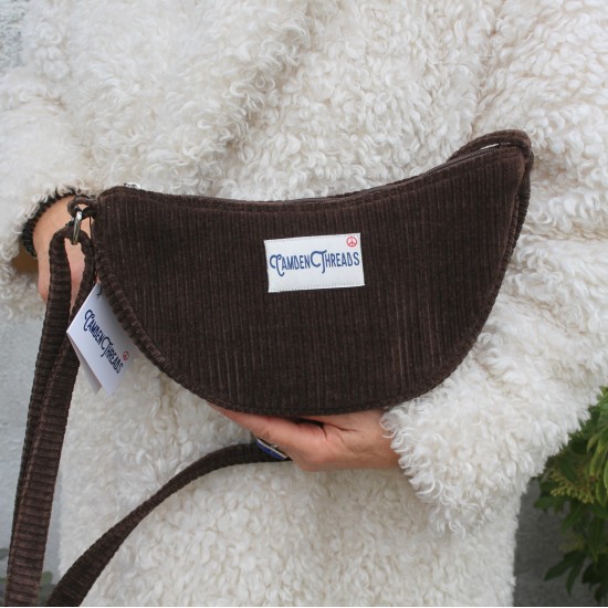 Bobby Brown Corduroy Half Moon Handbag